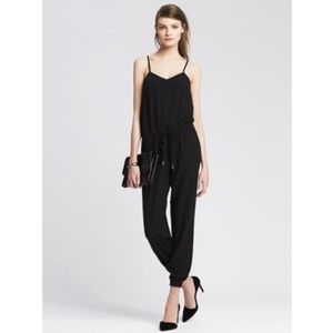Banana Republic Black Spaghetti Strap Jumpsuit